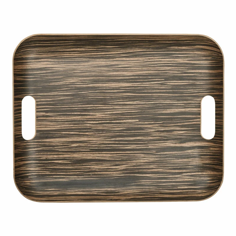 ASA Selection Tablett Wood rechteckig Ebony, Serviertablett, Holz, Braun, 45 x 36 cm, 53800970