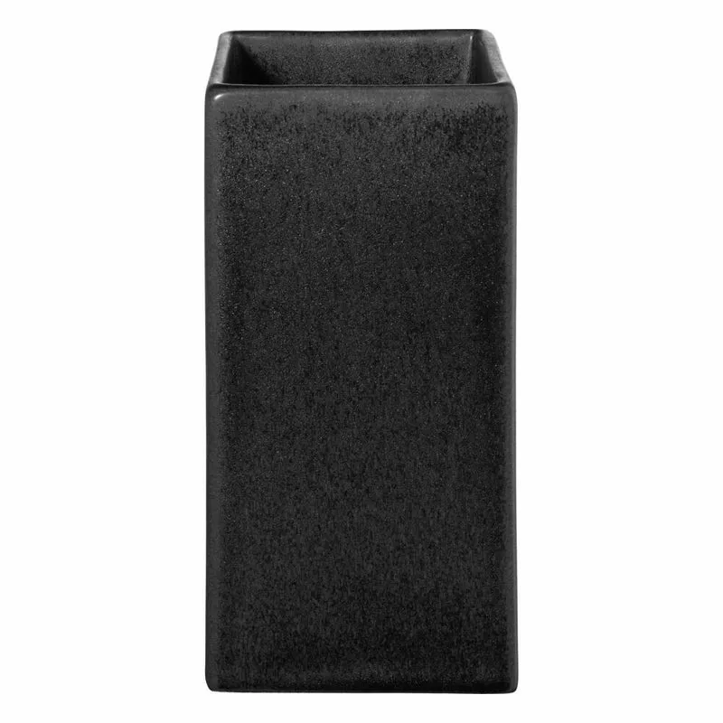 ASA Selection Vase Black Iron, Dekovase, Steingut, Schwarz matt, 16 cm, 4607174