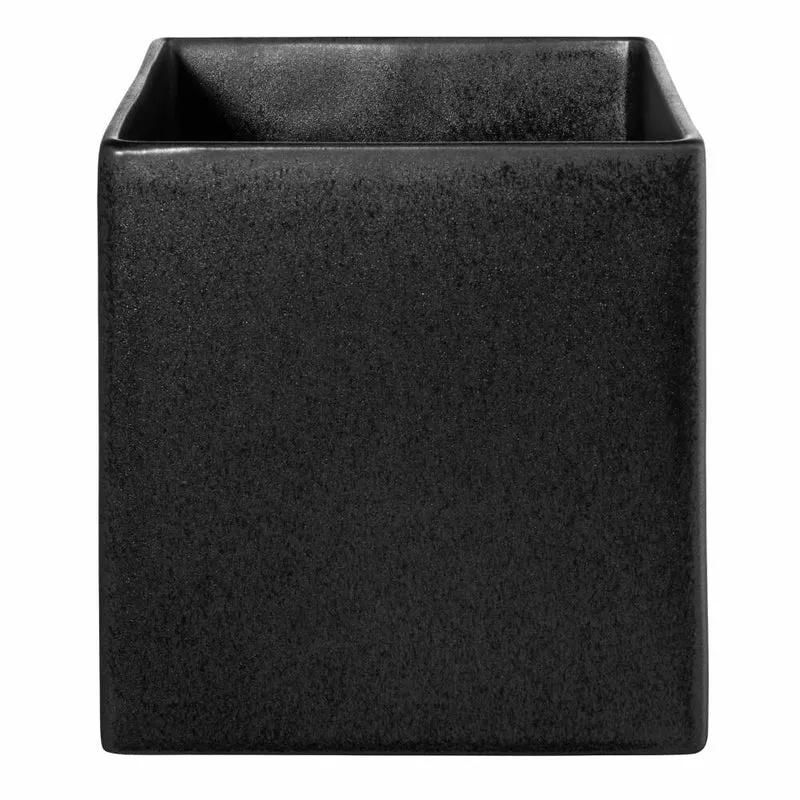 ASA Selection Übertopf Black Iron, Steingut, Schwarz matt, 18 x 18 cm, 4623174