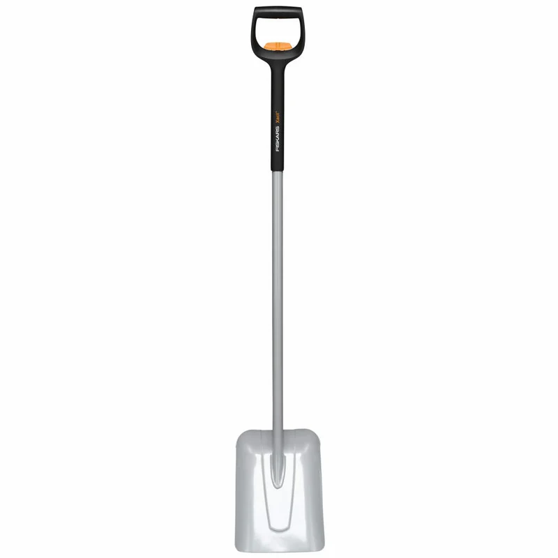 Fiskars Teleskop-Schaufel Xact, Schippe, Borstahl, Stahl, Kunststoff, Schwarz, Orange, 140 cm, 1066734