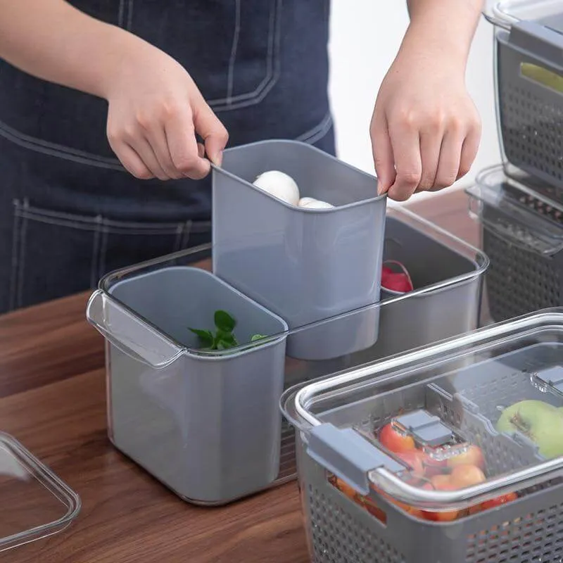 Space Saver Fridge Storage Container Organizers
