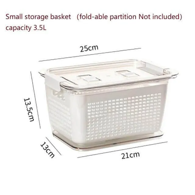 Space Saver Fridge Storage Container Organizers