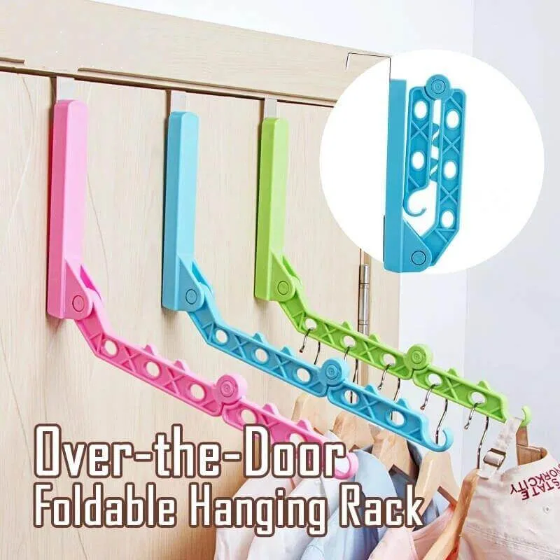 Foldable Over-The-Door Drying Hanging Rack