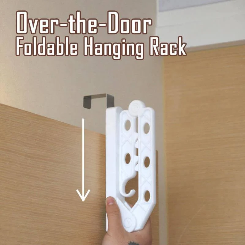 Foldable Over-The-Door Drying Hanging Rack