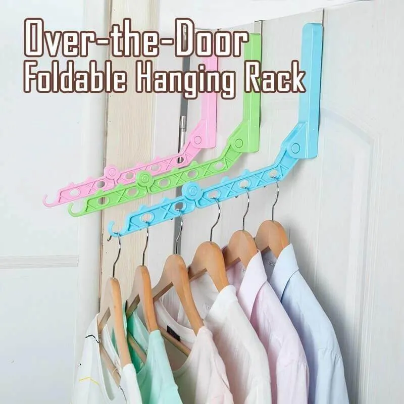 Foldable Over-The-Door Drying Hanging Rack
