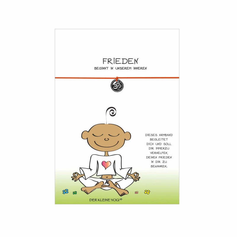 Goebel KY MK ARM OM Frieden orange Der kleine Yogi orange Metall-Kombi 54100571