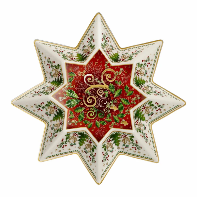 Goebel Schale Palais Royal - Stellar, Weihnachtsmotiv, Porzellan, Bunt, 25 x 25 cm, 51001651