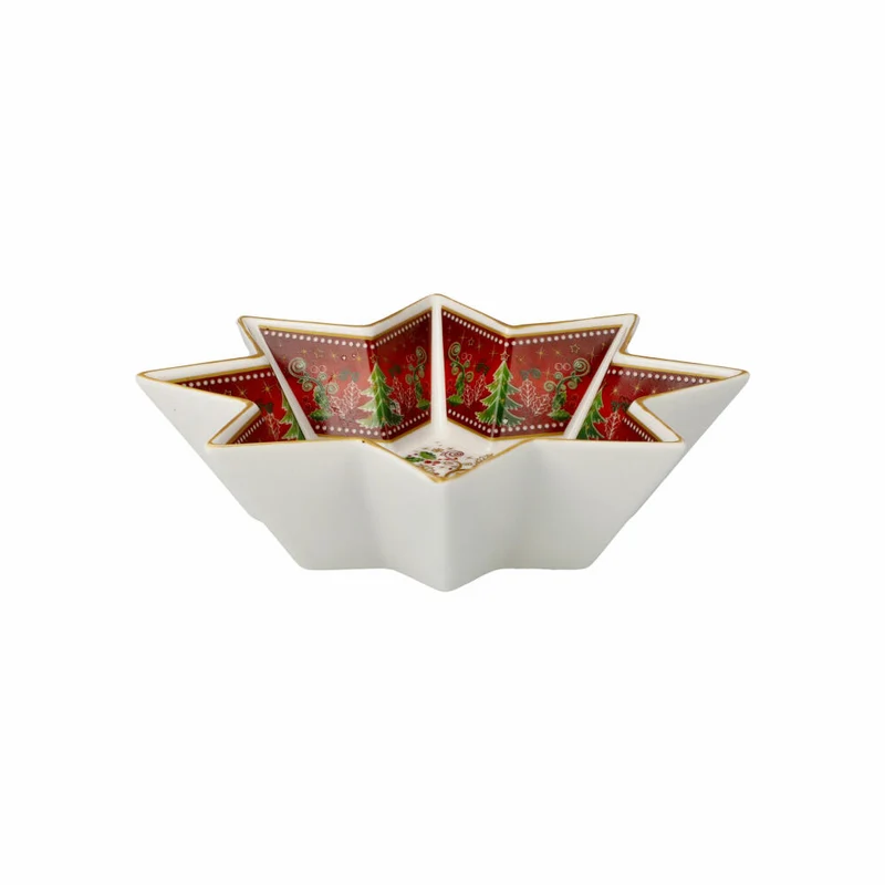 Goebel Schale Palais Royal - Stellar, Weihnachtsmotiv, Porzellan, Bunt, 17 x 17 cm, 51001661