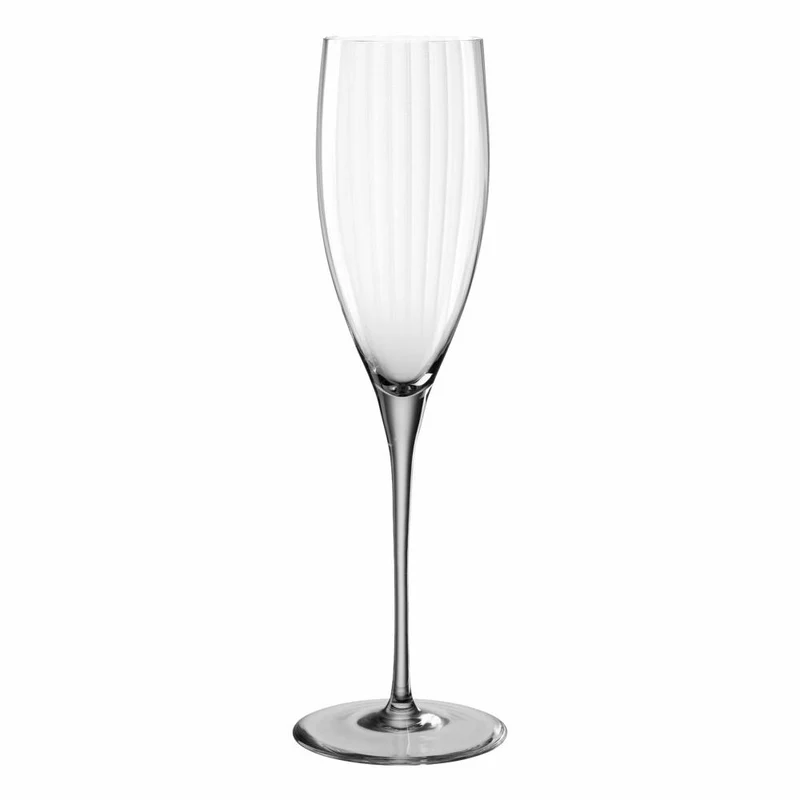 Leonardo Sektglas Poesia, Sekt Glas, Champagnerglas, Champagner, Kristallglas, Grau, 250 ml, 022381