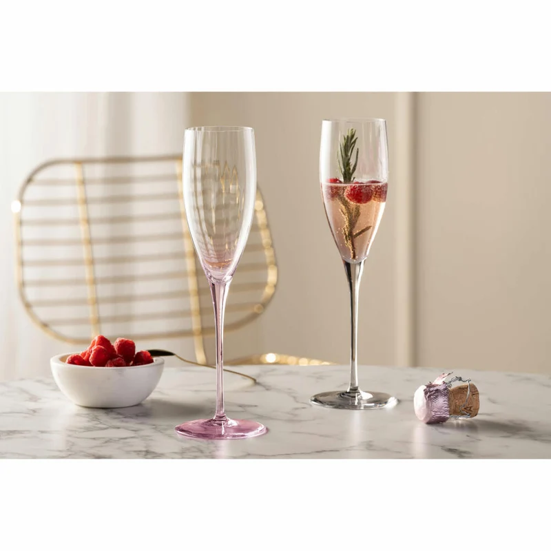 Leonardo Sektglas Poesia, Sekt Glas, Champagnerglas, Champagner, Kristallglas, Grau, 250 ml, 022381