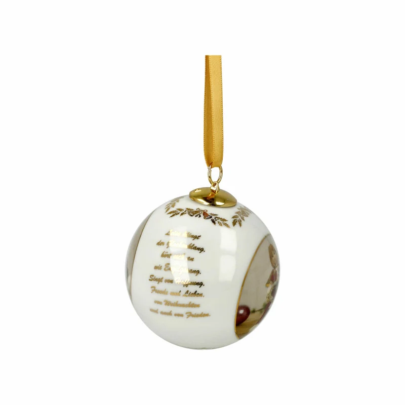 Goebel Kugel Jahreskugel 2023, Christbaumkugel, Weihnachtskugel, Porzellan, 8 cm, 66501661