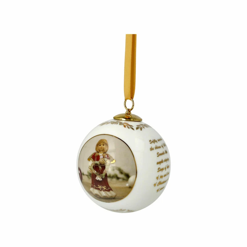 Goebel Kugel Jahreskugel 2023, Christbaumkugel, Weihnachtskugel, Porzellan, 8 cm, 66501661