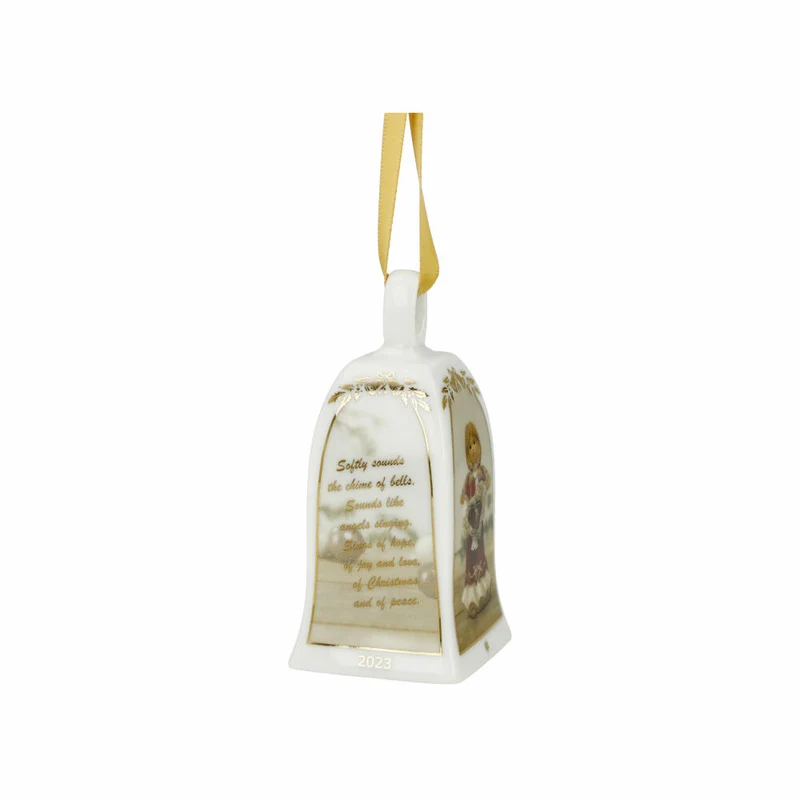 Goebel Glocke Jahresglocke 2023, Christbaumschmuck, Porzellan, 7 cm, 66505451