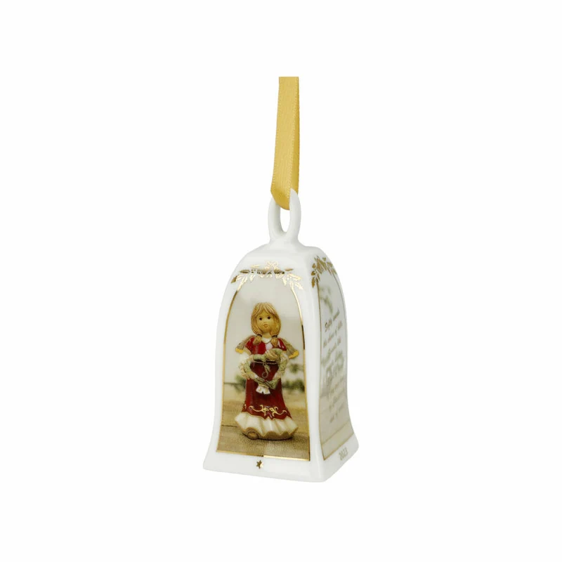 Goebel Glocke Jahresglocke 2023, Christbaumschmuck, Porzellan, 7 cm, 66505451