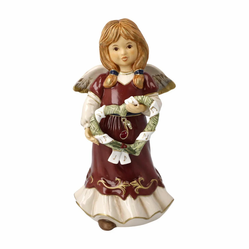 Goebel Engel Herzliche Weihnachtsmelodie - Jahresengel 2023, Dekofigur, Steingut, 16 cm, 41624041