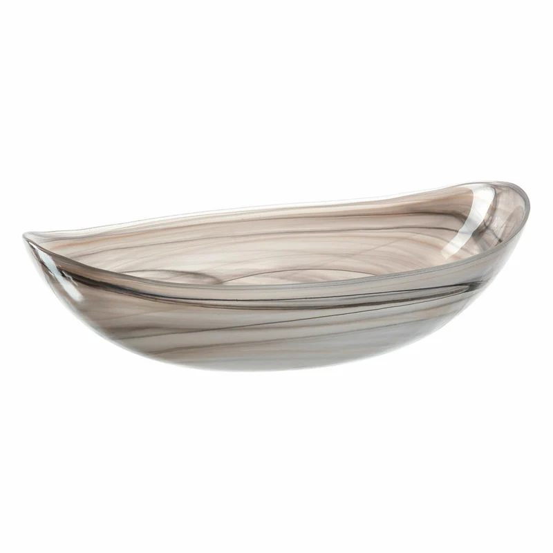 Leonardo Alabastro Schale, Schüssel, Handgefertigt, Glas, Beige, B 32 cm, 031219