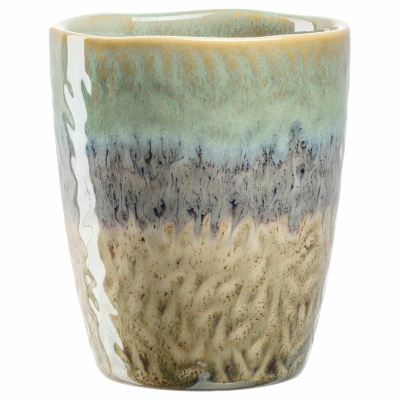 Leonardo Becher Matera, Tasse, Keramik, Grün, Anthrazit, Beige, 300 ml, 022841