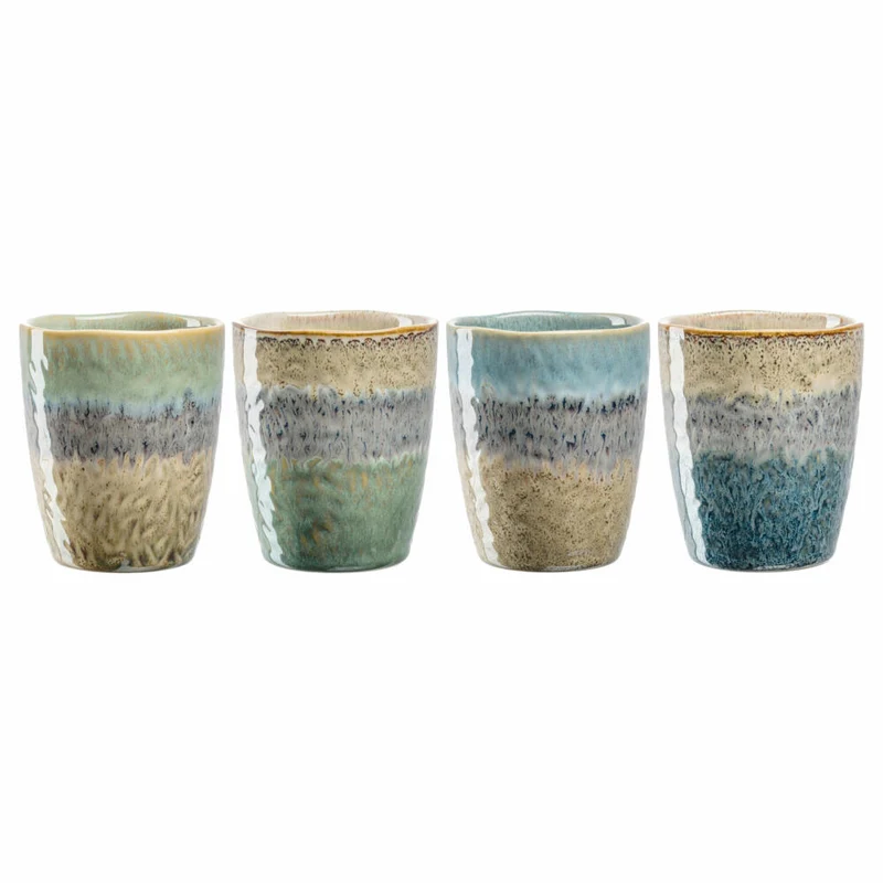 Leonardo Becher Set Matera 4-tlg., Tassen, Keramik, Mehrfarbig, 300 ml, 022843