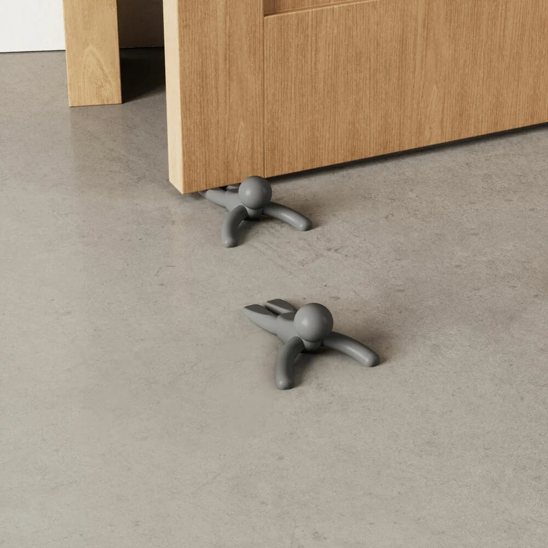 Umbra Türstopper Buddy 2er Set, Türkeil, TPR-Kunststoff, Anthrazit, 14 x 10 cm, 1013767-149