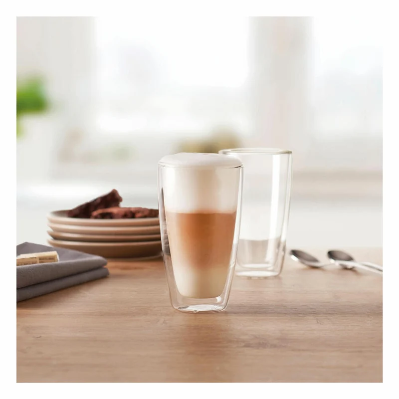 montana: :enjoy Doppelwandbecher, 2er Set, Glasbecher, Glastasse, Thermoglas, Doppelwandig, Glas, 230 ml, 057226