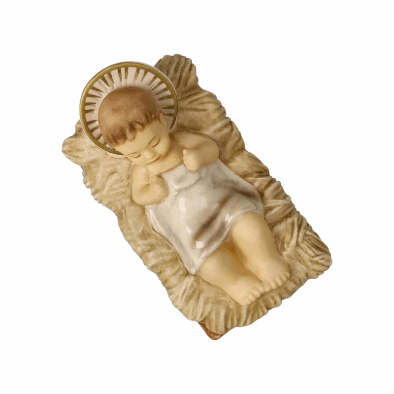 Goebel Figur Jesuskind, Krippenfigur, Dekofigur, Steingut, Bunt, 5 cm, 41661011
