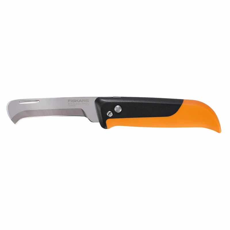 Fiskars X-series Klappbares Obst- und Gemüsemesser K80, Erntemesser, Klappmesser, 1062819