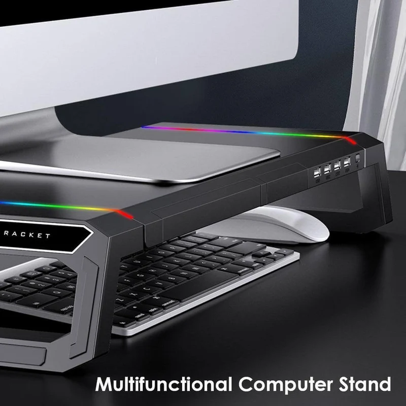 Universal Computer Stand Riser Data Transfer Desk Organizer