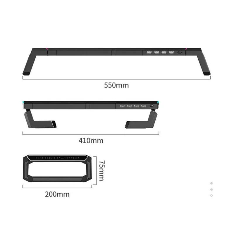 Universal Computer Stand Riser Data Transfer Desk Organizer