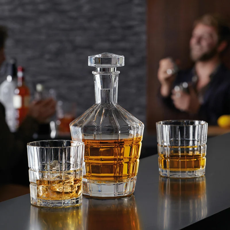 Leonardo Spiritii Whiskey-Set, 3-tlg., Whisky, Karaffe, Becher, Glas, 22765