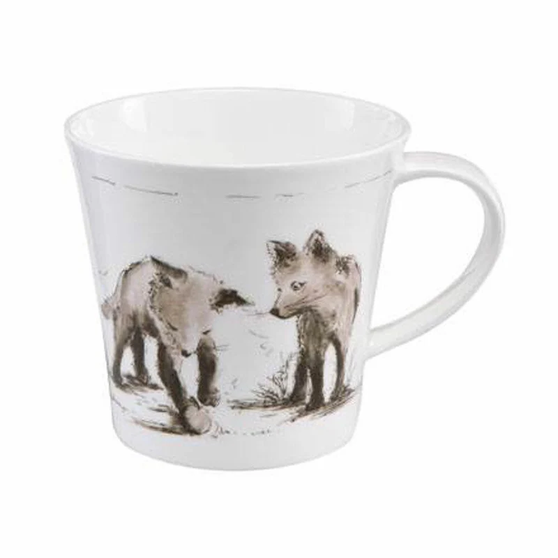 Goebel Coffee-/Tea Mug Peter Schnellhardt Erste Entdeckungsreise, Fine Bone China, schwarz-weiß, 350 ml, 26500111