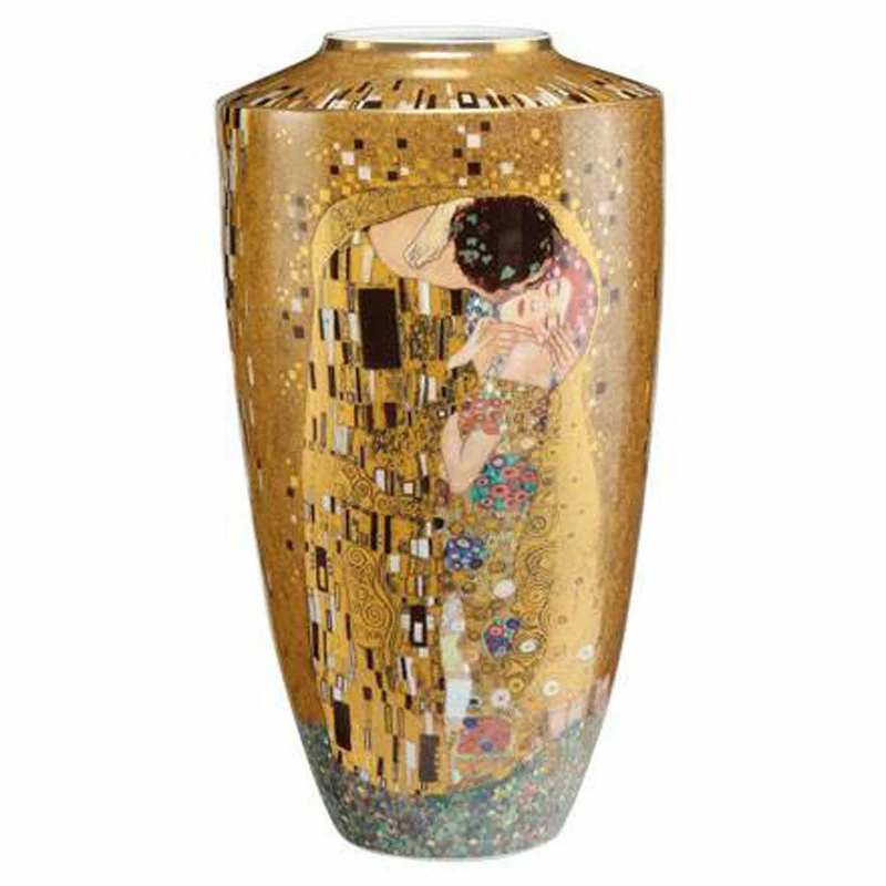 Goebel Vase Gustav Klimt - Der Kuss, Porzellan, Bunt, 55 cm, 66879611