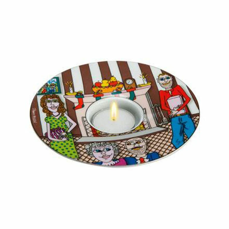 Goebel Christmas with the Family - Künstlertee. Pop Art James Rizzi Bunt Hartporzellan 26100917