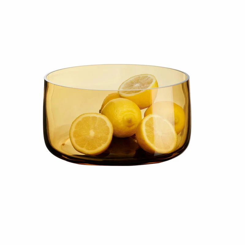 ASA Selection Schale Ajana Amber, Dekoschale, Glas, Gelb, 21.5 cm, 88143009
