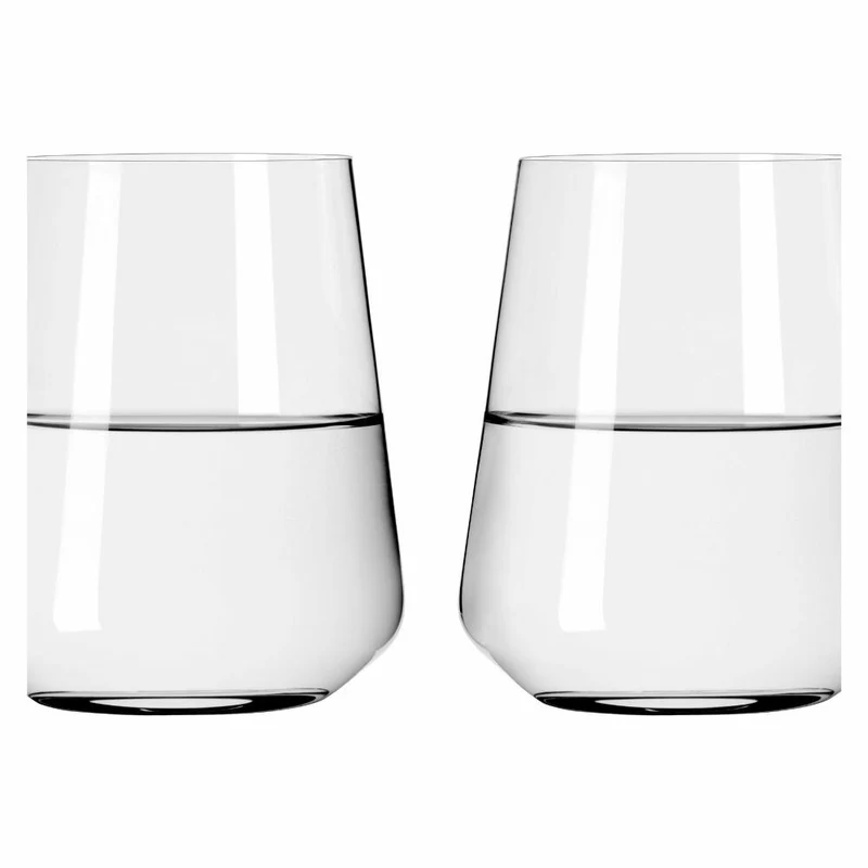 Ritzenhoff Wasserglas 2er-Set Lichtweiss Julie 001, Nadine Niggemeier, Kristallglas, 510 ml, 6111007