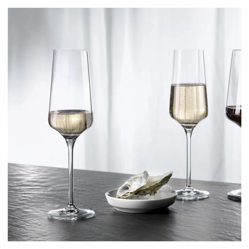 Ritzenhoff Champagnerglas 2er-Set Lichtweiss Julie 001, Nadine Niggemeier, Kristallglas, 233 ml, 6111008