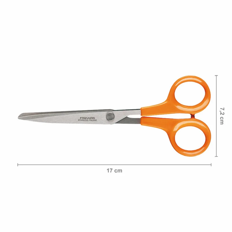 Fiskars Universalschere Classic, Haushaltsschere, Bastelschere, 17 cm, 1005150