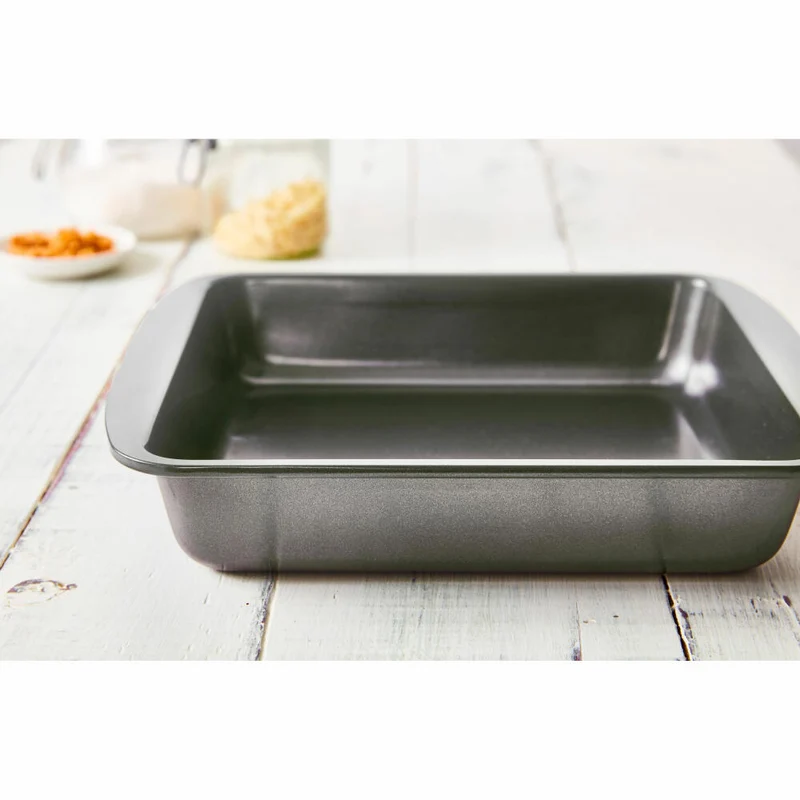 Birkmann Easy Baking Brownieform, Brownie Backform, Kuchenbackform, Kuchenform, Karbonstahl, 23 x 23 cm, 881662