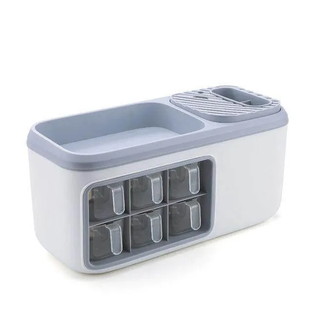 Multifunctional Kitchen Silverware Grain Storage Organizer