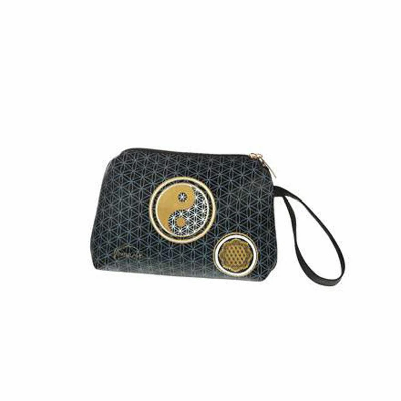 Goebel Yin Yang Schwarz - Kosmetiktasche Lotus Yin Yang schwarz-weiß Textil 23500281
