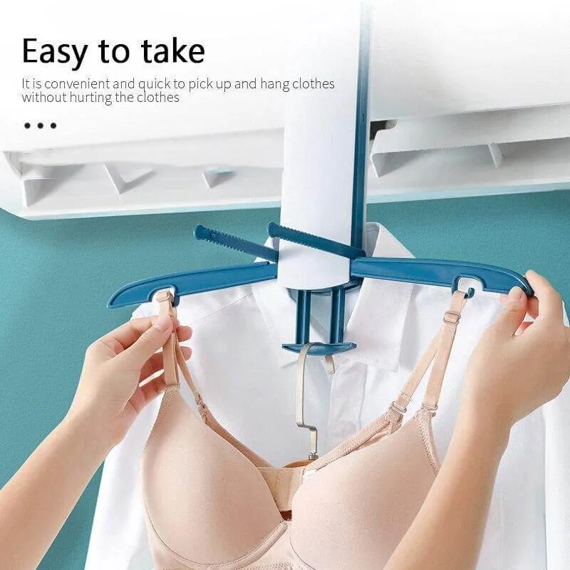 Foldable Air Conditioning Drying Hanger Rack