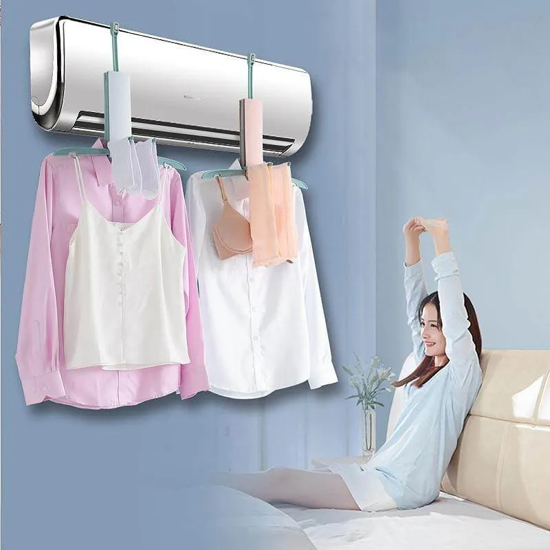 Foldable Air Conditioning Drying Hanger Rack