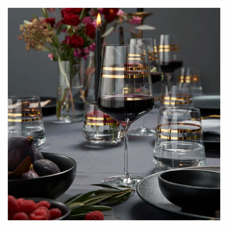 Ritzenhoff Rotweinglas 2er-Set Celebration Deluxe 001, Sonja Eikler, Kristallglas, 540 ml, 6141001