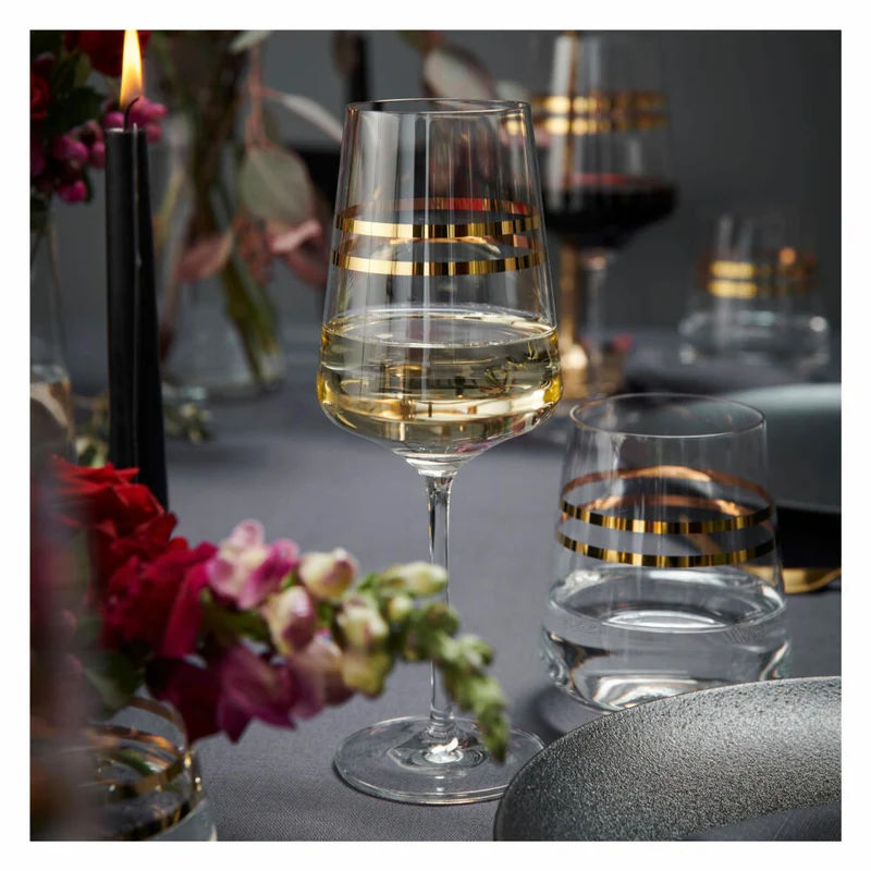 Ritzenhoff Weißweinglas 2er-Set Celebration Deluxe 001, Sonja Eikler, Kristallglas, 400 ml, 6141002