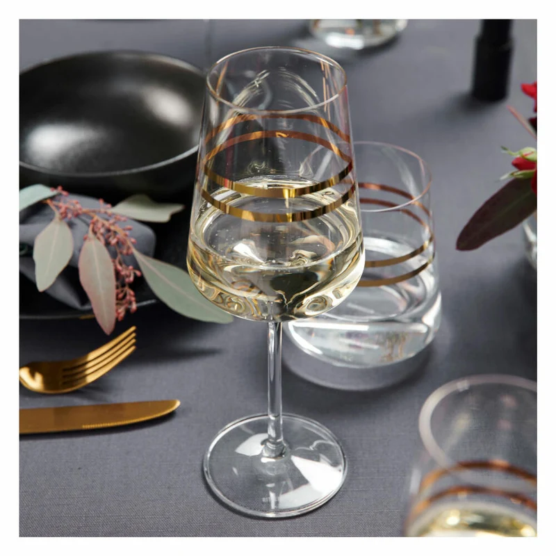 Ritzenhoff Weißweinglas 2er-Set Celebration Deluxe 001, Sonja Eikler, Kristallglas, 400 ml, 6141002