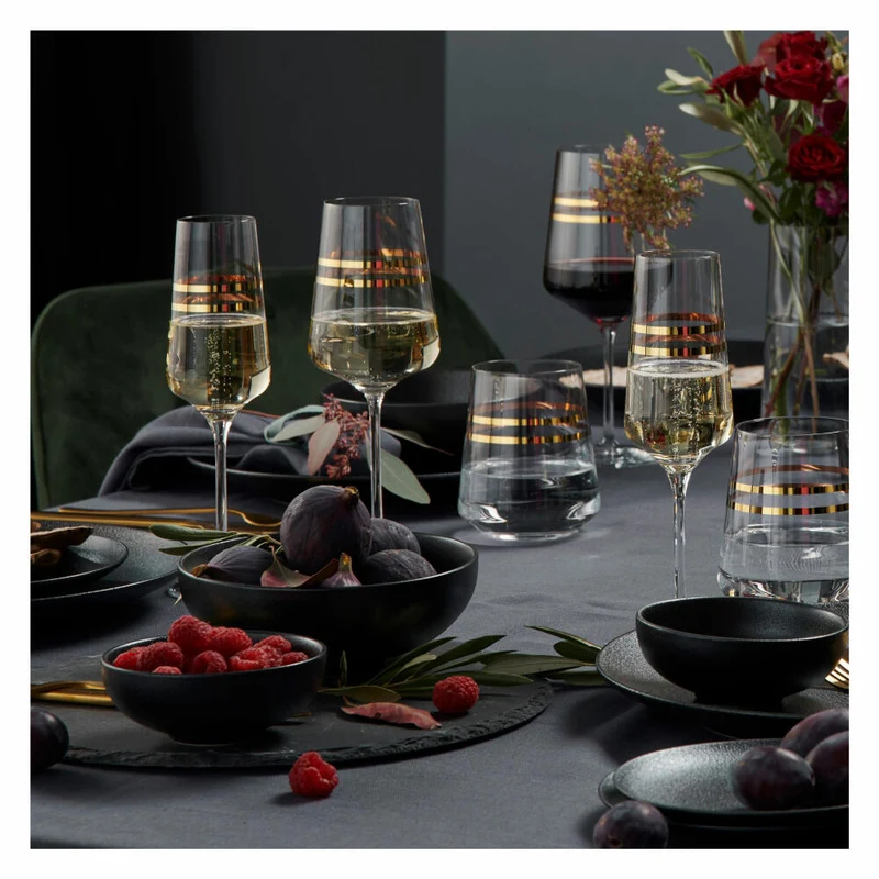 Ritzenhoff Wasserglas 2er-Set Celebration Deluxe 001, Sonja Eikler, Kristallglas, 510 ml, 6141003