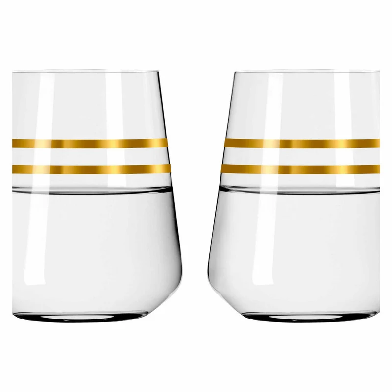 Ritzenhoff Wasserglas 2er-Set Celebration Deluxe 001, Sonja Eikler, Kristallglas, 510 ml, 6141003