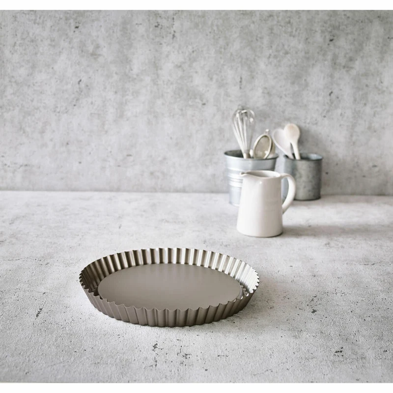 Birkmann Basic Baking Obstbodenform, Kuchenform, Kuchenbackform, Backform, Obstboden, Karbonstahl, Ø 28 cm, 883123
