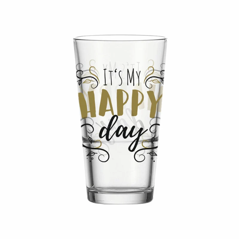 montana Kaffeeglas :coffee Life is better with coffee, Kalk-Natron-Glas, Klar, 330 ml, 042199