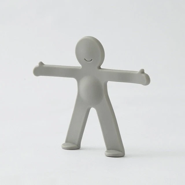 Creative Human Figure Wall Phone Holder Hook
