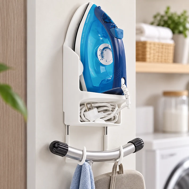 Wall-Mounted Iron Holder Stand